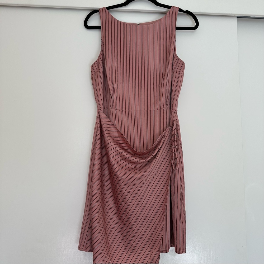 Express Pink and‎ Black Pin Stripe Mini Dress